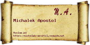 Michalek Apostol névjegykártya